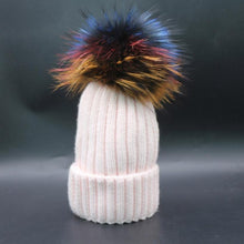 2016 High Quality Hats With Fur Pompon Ball Caps For Russia Spring Winter Beanies Women Knitting Wool Hats Female Cap Skullies