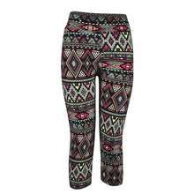 2016 High Waist Fitness Multicolr Pants Printed Stretch Cropped Leggings Pantacourt Femmes Mode Couleur #3546