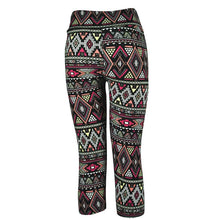 2016 High Waist Fitness Multicolr Pants Printed Stretch Cropped Leggings Pantacourt Femmes Mode Couleur #3546