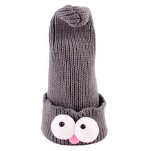2016 Hot Kids Beanies Knitting Wool Lovely Big Cute Eyes Soft Hat For Boys Girls Winter Keep Warm Skullies Bonnet Enfant