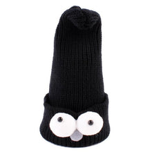 2016 Hot Kids Beanies Knitting Wool Lovely Big Cute Eyes Soft Hat For Boys Girls Winter Keep Warm Skullies Bonnet Enfant