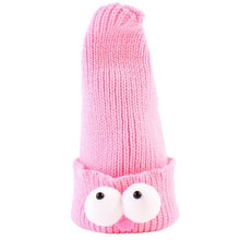 2016 Hot Kids Beanies Knitting Wool Lovely Big Cute Eyes Soft Hat For Boys Girls Winter Keep Warm Skullies Bonnet Enfant