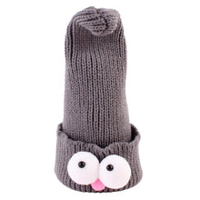 2016 Hot Kids Beanies Knitting Wool Lovely Big Cute Eyes Soft Hat For Boys Girls Winter Keep Warm Skullies Bonnet Enfant