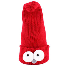 2016 Hot Kids Beanies Knitting Wool Lovely Big Cute Eyes Soft Hat For Boys Girls Winter Keep Warm Skullies Bonnet Enfant