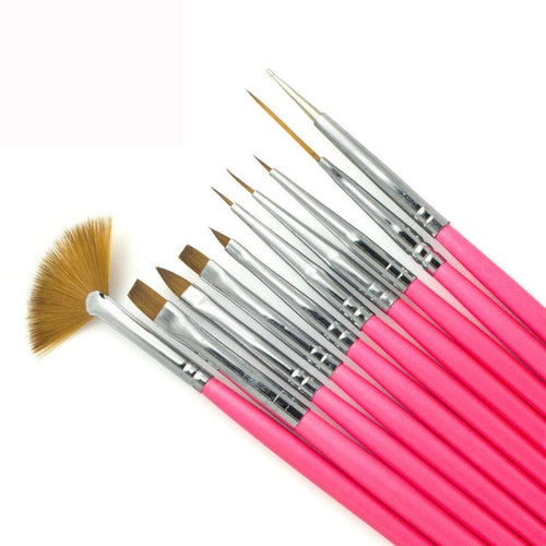 2016 Hot Sale 10pcs Therapy Pen Brush Pen Row Phototherapy Manicure Brushes Painting Pen Nylon Brush Material Anne