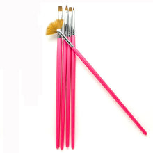 2016 Hot Sale 10pcs Therapy Pen Brush Pen Row Phototherapy Manicure Brushes Painting Pen Nylon Brush Material Anne