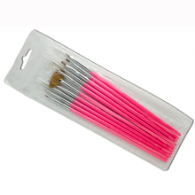 2016 Hot Sale 10pcs Therapy Pen Brush Pen Row Phototherapy Manicure Brushes Painting Pen Nylon Brush Material Anne