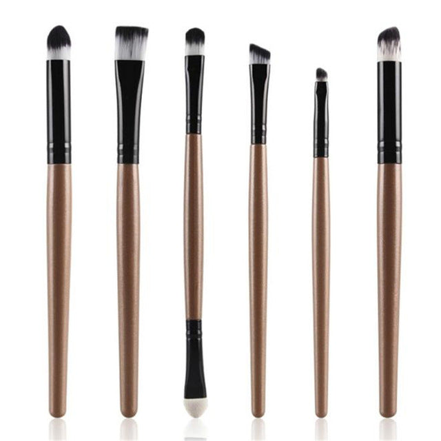 2016 Hot Sale 6PCS Cosmetic Makeup Brush Lip Makeup Brush Eyeshadow Brush 100% Brand new and high quality Makeup Brush Anne