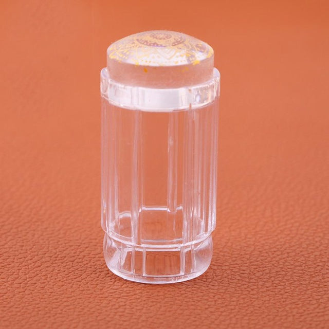 2016 Hot Sale Beauty Clear color Nail Art Stamping Stamper Scraper Image Plate Manicure Print Tool DIY SY