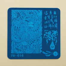 2016 Hot Sale DIY Nail Art Image Stamp Stamping Plates Manicure Template TU-016 unha placa de imagem  Yo SY
