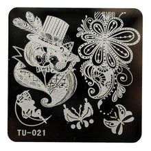 2016 Hot Sale DIY Nail Art Image Stamp Stamping Plates Manicure Template TU-021 unha placa de imagem  Yo SY