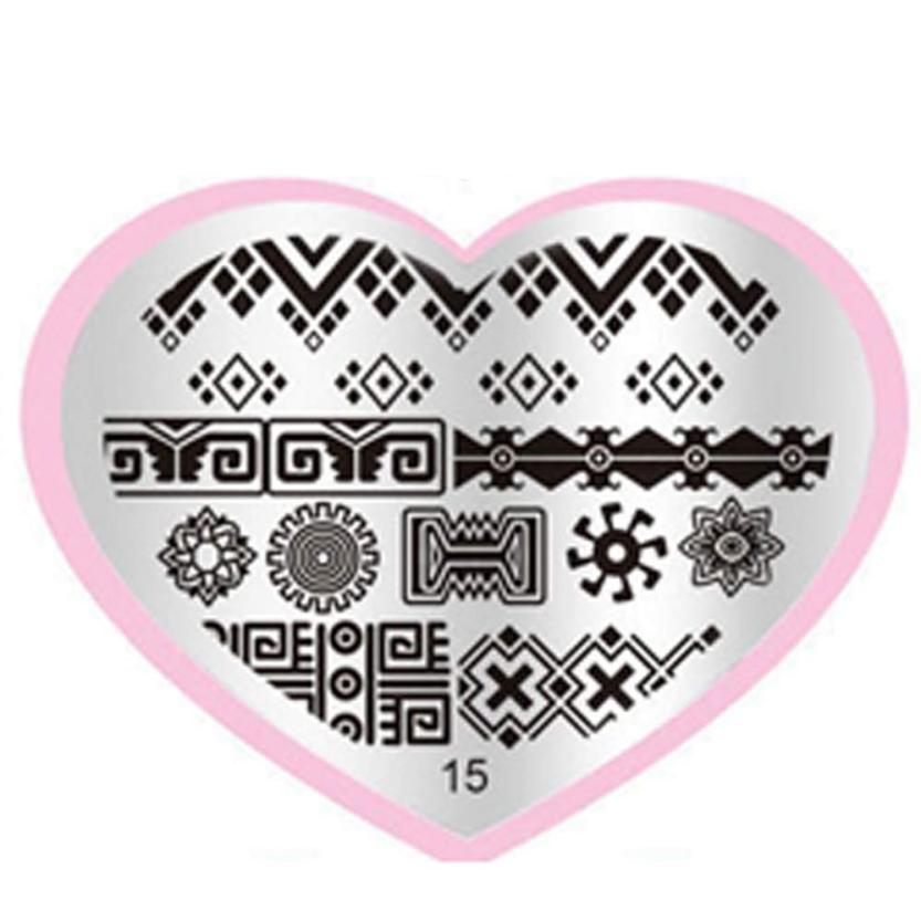 2016 Hot Sale DIY Nail Art Image Stamp Stamping Plates Manicure Template vernis stamping pour ongle  Yo SY