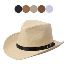 2016 Hot Sale Gentlemen Summer Hats Fashion Casual Adult Men Straw Hat Cowboy Caps for Travel High Quality#3546