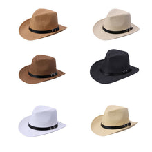 2016 Hot Sale Gentlemen Summer Hats Fashion Casual Adult Men Straw Hat Cowboy Caps for Travel High Quality#3546