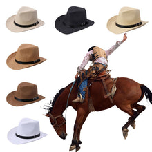 2016 Hot Sale Gentlemen Summer Hats Fashion Casual Adult Men Straw Hat Cowboy Caps for Travel High Quality#3546