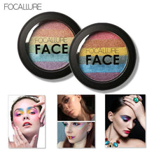2016 Hot Sale Rainbow Highlight Eyeshadow Palette Baked Blush Face Shimmer Color Rainbow Highlight Eyeshadow palette Anne
