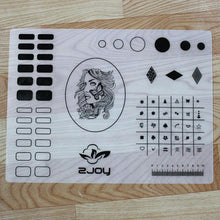 2016 Hot Sale Silicone Workspace Stamping Plate Washable Mat Table Transfer Tools For Nail Art pochoir ongles SY