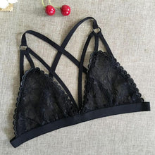 2016 Hot Sale Summer Black White Crochet Crop Top Women Sexy Cropped Tops Backless Lace Halter Camis Unpadded Top Bra YLYL