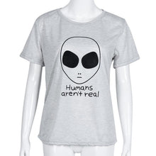 2016 Hot Sale Summer T Shirt Women Aliens Print Tops Short Sleeve Fashion Casual Tee shirt Women Tshirt Cotton Tee Shirt Femme