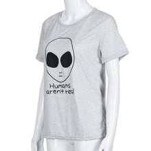 2016 Hot Sale Summer T Shirt Women Aliens Print Tops Short Sleeve Fashion Casual Tee shirt Women Tshirt Cotton Tee Shirt Femme