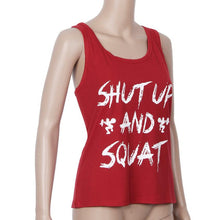 2016 Hot Sale Under Base Fittness Wear Womens Sleeveless Tank Tops Letter Print Black Pink Red Workout Quick Dry Cami Vest Women