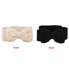 2016 Hot Sale Women Bowknot Cummerbund Stretch Elastic Bow Fashion Wide Waistband Waist Belts For Women Ceinture Femme YD15