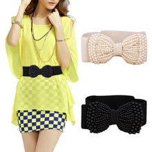 2016 Hot Sale Women Bowknot Cummerbund Stretch Elastic Bow Fashion Wide Waistband Waist Belts For Women Ceinture Femme YD15