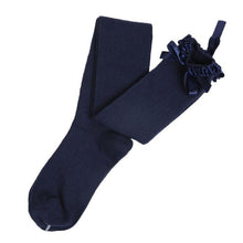 2016 Hot Sale Women's Cotton Elastic Leggings Winter Autumn Over Knee Bow Solid Fashion Thigh High Long Stockings 1128#