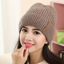 2016 Hot Selling Women 2 Use Beanies Knitted Wool Winter Warm Female Hats For Women Girls Pompon Ball Skullies Caps Bonnet