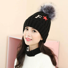2016 Hot Selling Women 2 Use Beanies Knitted Wool Winter Warm Female Hats For Women Girls Pompon Ball Skullies Caps Bonnet