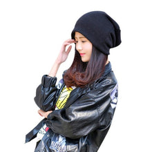 2016 Hot Selling Women Autumn Winter Hats Fashion Knitting Slouch Solid Beanie Cap Male And Female Hip Hop Hat 3 Colors Touca