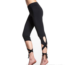 2016 Hot Selling Women's Workout Pants Mid Waist Bandage Calf-Length Leggings Fitness Pants Women Pantalones