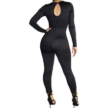 2016 Hot Sexy Women Clubwear Rompers And Jumpsuits Bodycon Long Sleeve Hollow Out Jumpsuit Romper Women macacao feminino longo