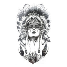 2016 Indian Warriors Temporary Tattoo Body Art Flash Tattoo Stickers Waterproof Tatto Henna Tatoo