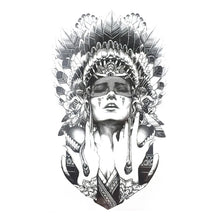 2016 Indian Warriors Temporary Tattoo Body Art Flash Tattoo Stickers Waterproof Tatto Henna Tatoo