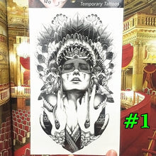 2016 Indian Warriors Temporary Tattoo Body Art Flash Tattoo Stickers Waterproof Tatto Henna Tatoo
