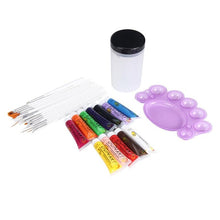 2016 Make your nails gorgeous Acrylic Nail Art Tips Paste Brush Glitter Clipper File Tools Set Kit Anne