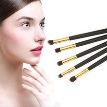 2016 Most Popular 5PCS Cosmetic Set Eyeshadow Foundation Wood Pro MakeUp Brush Tools Anne