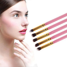 2016 Most Popular 5PCS Cosmetic Set Eyeshadow Foundation Wood Pro MakeUp Brush Tools Anne