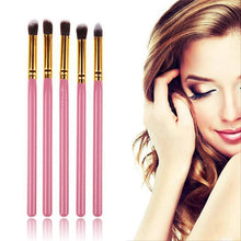 2016 Most Popular 5PCS Cosmetic Set Eyeshadow Foundation Wood Pro MakeUp Brush Tools Anne