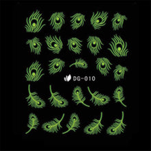 2016 NEW Fashion 1PC Fashion Luminous 3D Nail Art Stickers Decals Decoration Beautiful Design anne