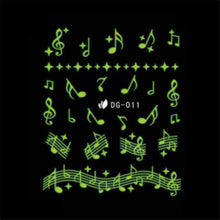 2016 NEW Fashion 1PC Fashion Luminous 3D Nail Art Stickers Decals Decoration Beautiful Design anne