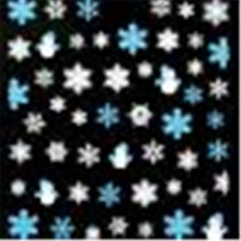 2016 NEW Fashion 1PC Xmas 3D Nail Art Stickers Decals Decorations Snowflake Snowman Design New anne