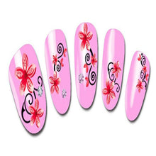 2016 NEW Fashion Nail Art Stickers Flower Goldfish Bird Design 3D Sheets Decal Decoration anne