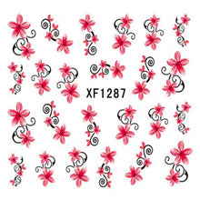 2016 NEW Fashion Nail Art Stickers Flower Goldfish Bird Design 3D Sheets Decal Decoration anne