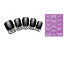 2016 NEW Fashion Nail Art Stickers Woman 3D Transfer Lace Design Manicure Nail Polish Tips pegatinas nail