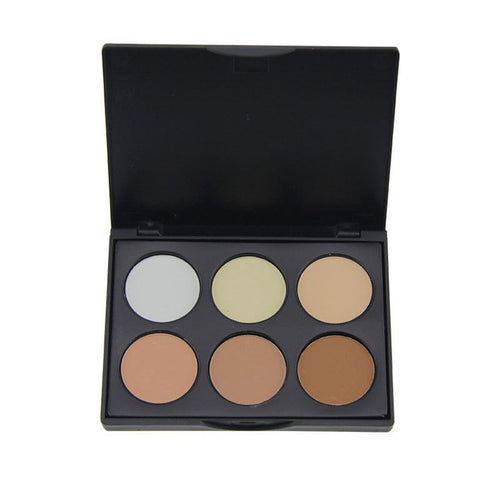 2016 New 6 Colors Contour Pressed Face Concealer Highlighting Bronzing Powder Makeup Blush Palette