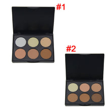 2016 New 6 Colors Contour Pressed Face Concealer Highlighting Bronzing Powder Makeup Blush Palette