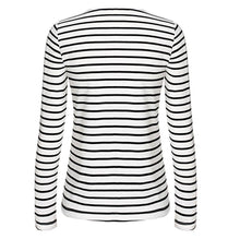 2016 New Arrival Autumn Striped Shirts Women Long Sleeve Bandage Casual Long Sleeve Spring Girls Ladies Tops T-Shirt Female