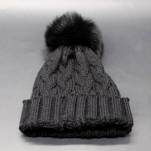 2016 New Arrival Baby Beanies Skullies Faux Fur Pompon Bal Knitting Wool Hats For Children Kids Crochet Hat Caps bonnet enfant